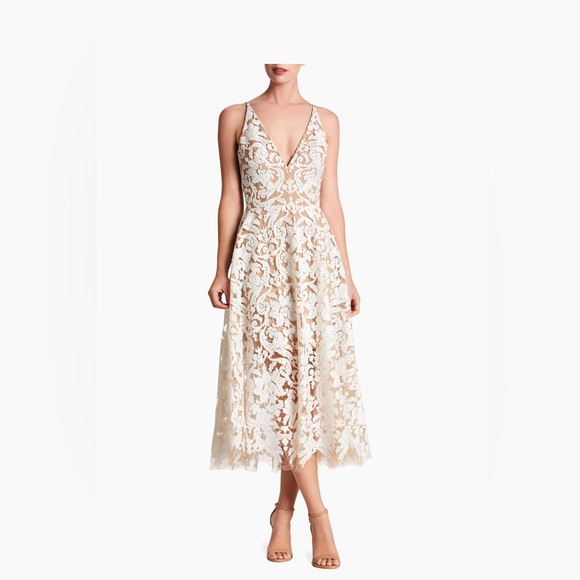 Dress The Population Blair Lace Sleeveless Sequin Dress - Picture 3 of 5